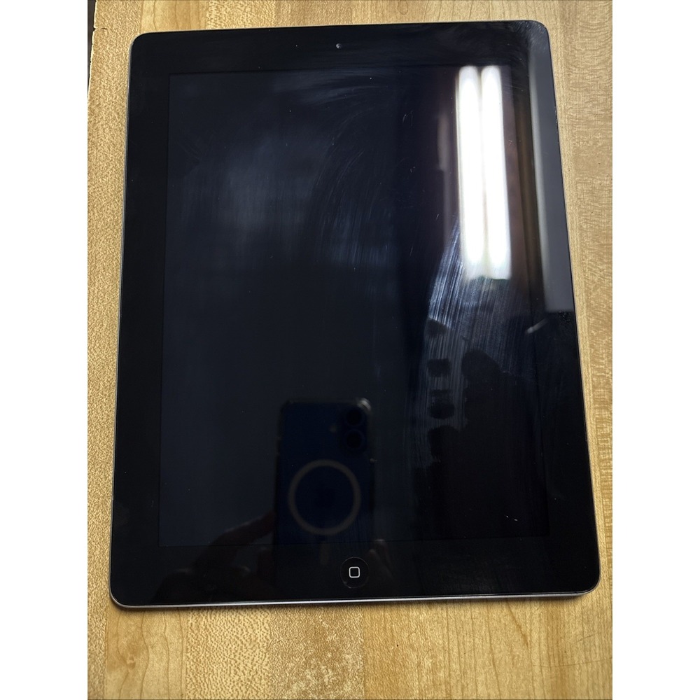 Apple iPad 2nd Gen 16GB WiFi Tablet Model A1395 Silver/Black For Repair READ